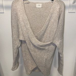 Knitted tan sweater